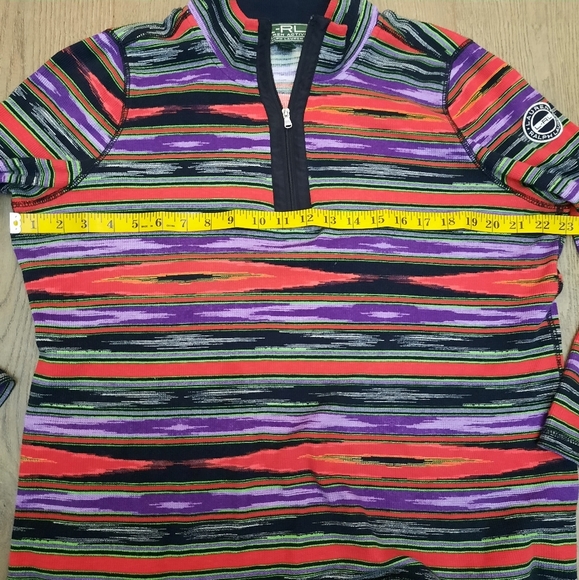 Lauren RALPH LAUREN Active Multicolor Pullover Long Sleeve Pullover - Picture 6 of 8
